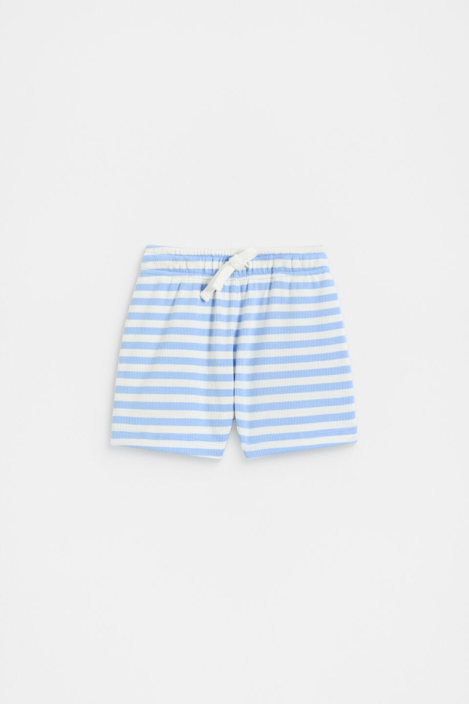 Loose Fit Rib Short  Luna Blue