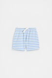 Loose Fit Rib Short  Luna Blue  hi-res