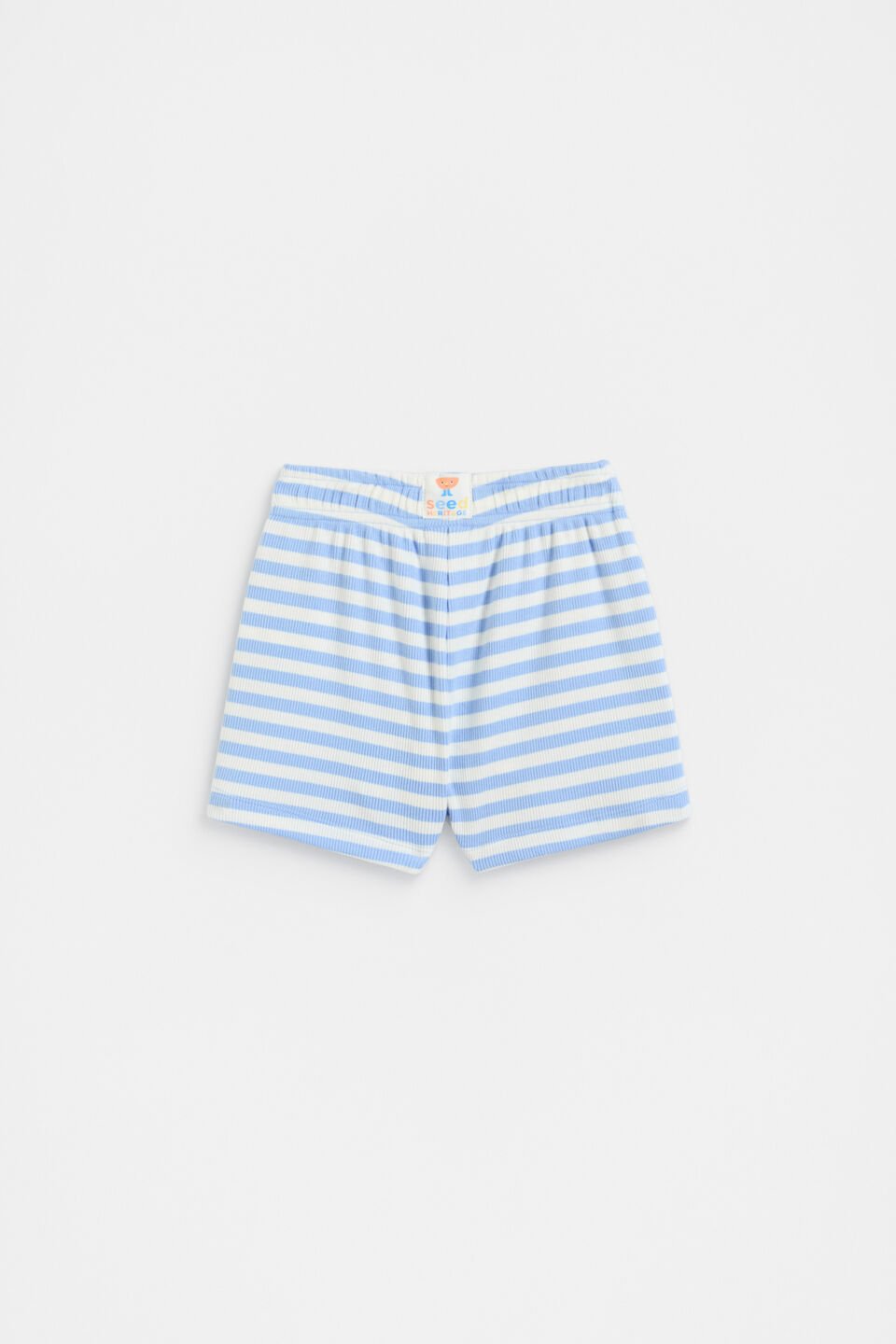 Loose Fit Rib Short  Luna Blue