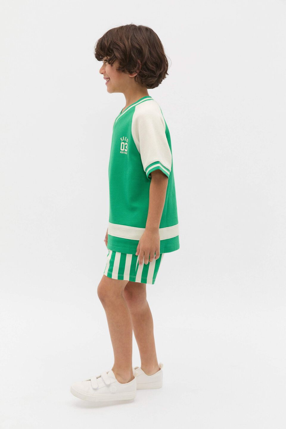 Raglan Sporty Tee  Denver Green