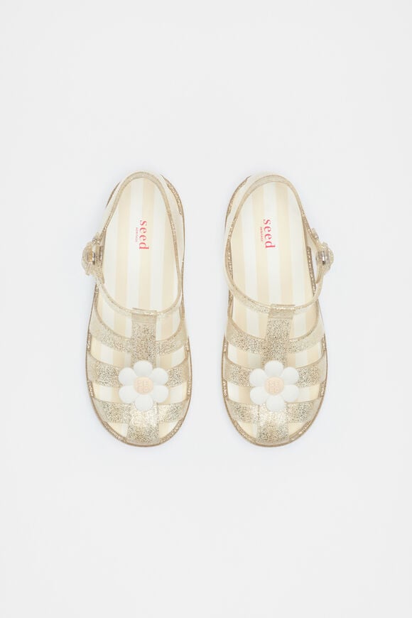 Daisy Jelly Sandal  Gold Glitter  hi-res