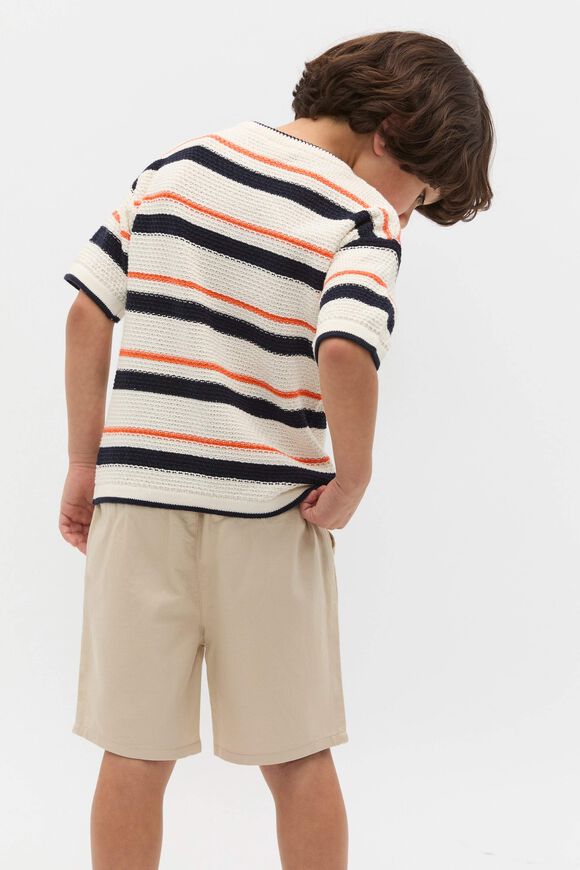 Stripe Knit Tee  Cayenne  hi-res