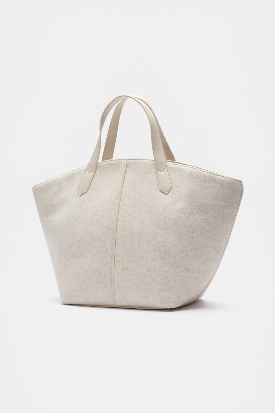Felt Large Carry All Tote  Oat