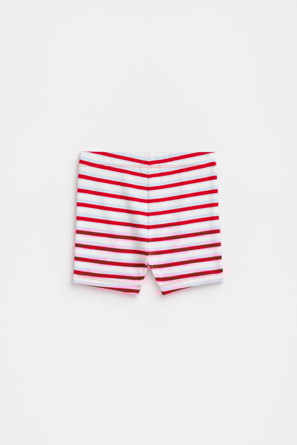 Stripe Bike Short  Chilli Stripe  hi-res
