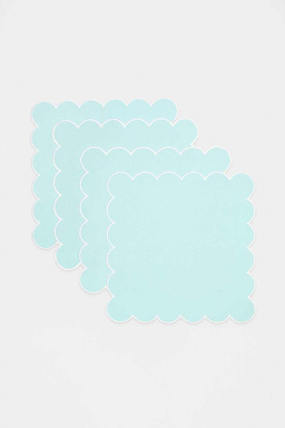 Alyra Scallop Napkin Set of 4  Skyway