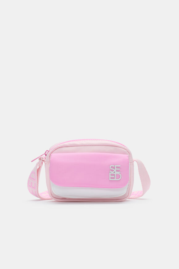 Colourblock Cross Body Bag  Pink Lemonade  hi-res
