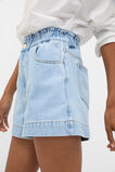 Denim Relaxed Paperbag Short  Glacial Blue Wash  hi-res