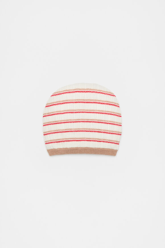 Stripe Knit Beanie  Multi  hi-res