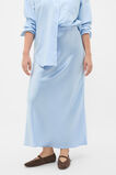 Satin Maxi Bias Skirt  Arctic Blue  hi-res