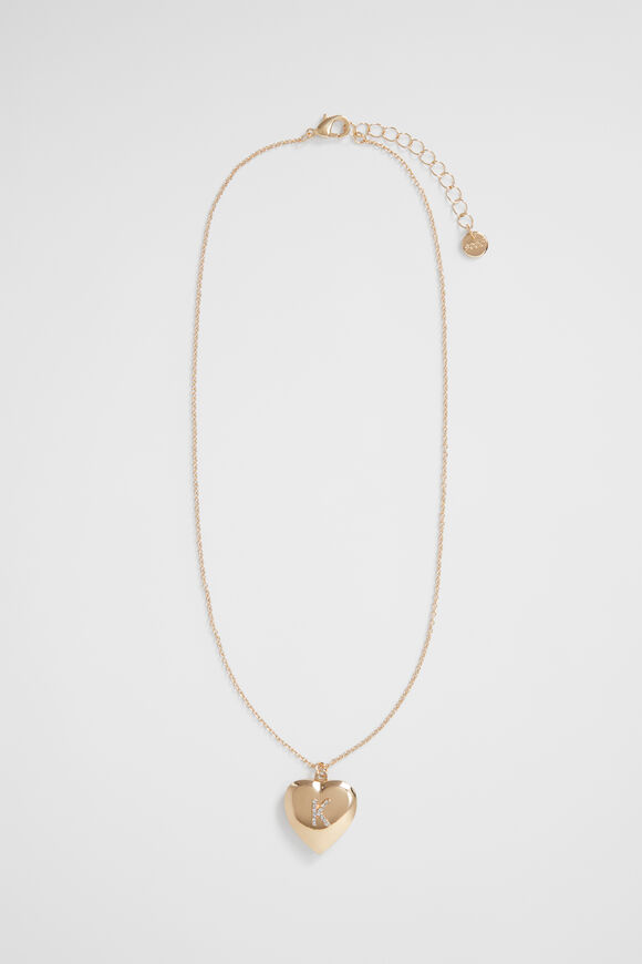Diamante Initial Locket  K  hi-res