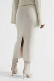 Structured Knit Skirt  Oat Marle  hi-res