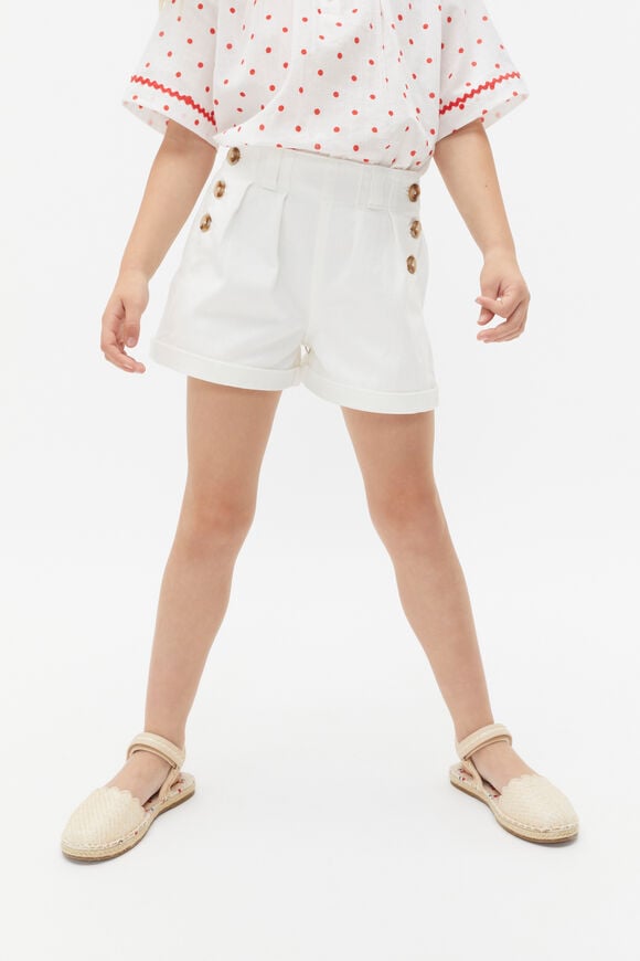 Denim Button Short  Canvas  hi-res