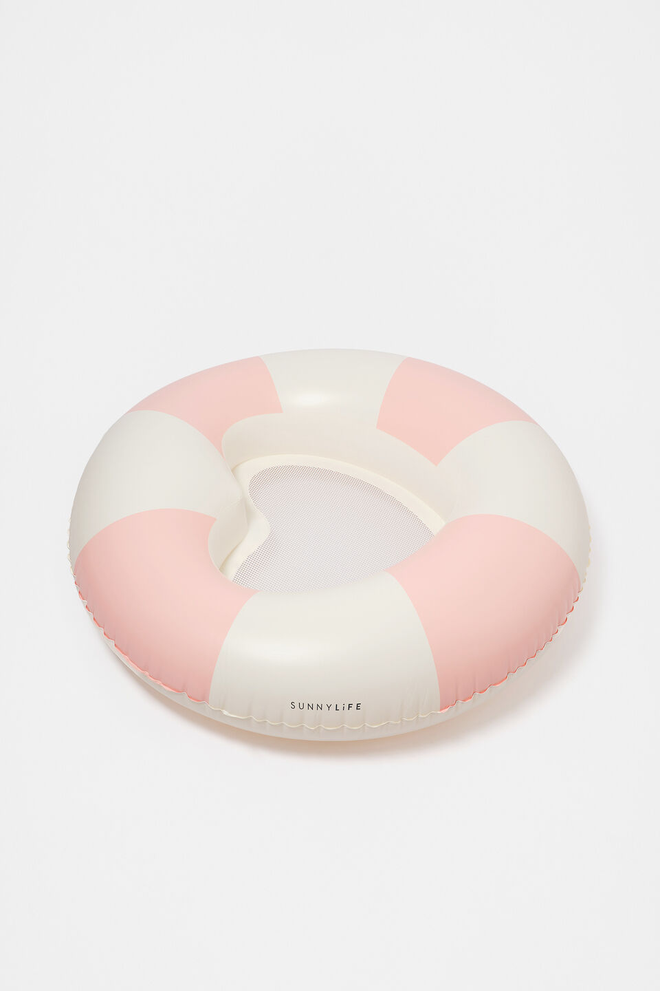 Heart LuxeTube Pool Ring  Pink Stripe