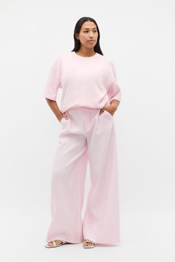 Textured Longline Boxy Tee  Primrose Twist  hi-res