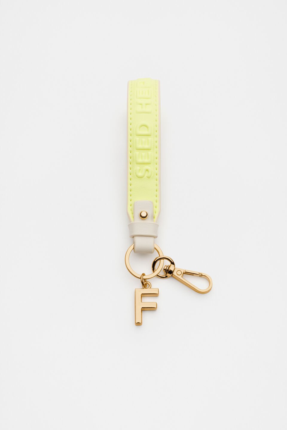 Initial Strap Keyring  F