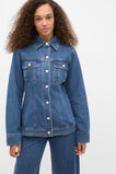 Denim Cinch Waist Jacket  Heritage Wash  hi-res