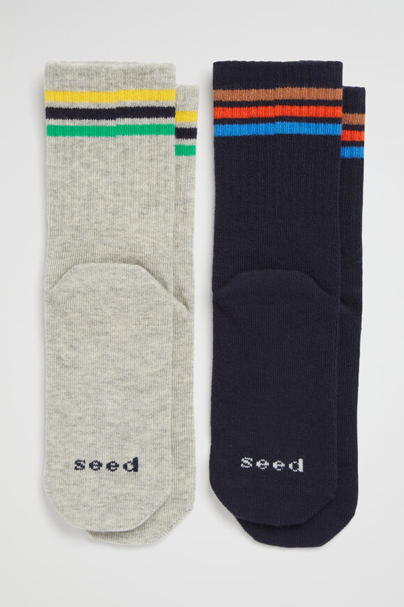 Stripe Rib Sock  Multi  hi-res