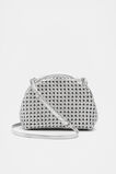 Framed Woven Pouch  Silver  hi-res