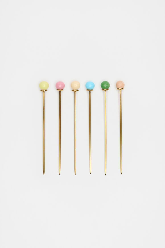 Vita Cocktail Pick Set of 6  Multi  hi-res