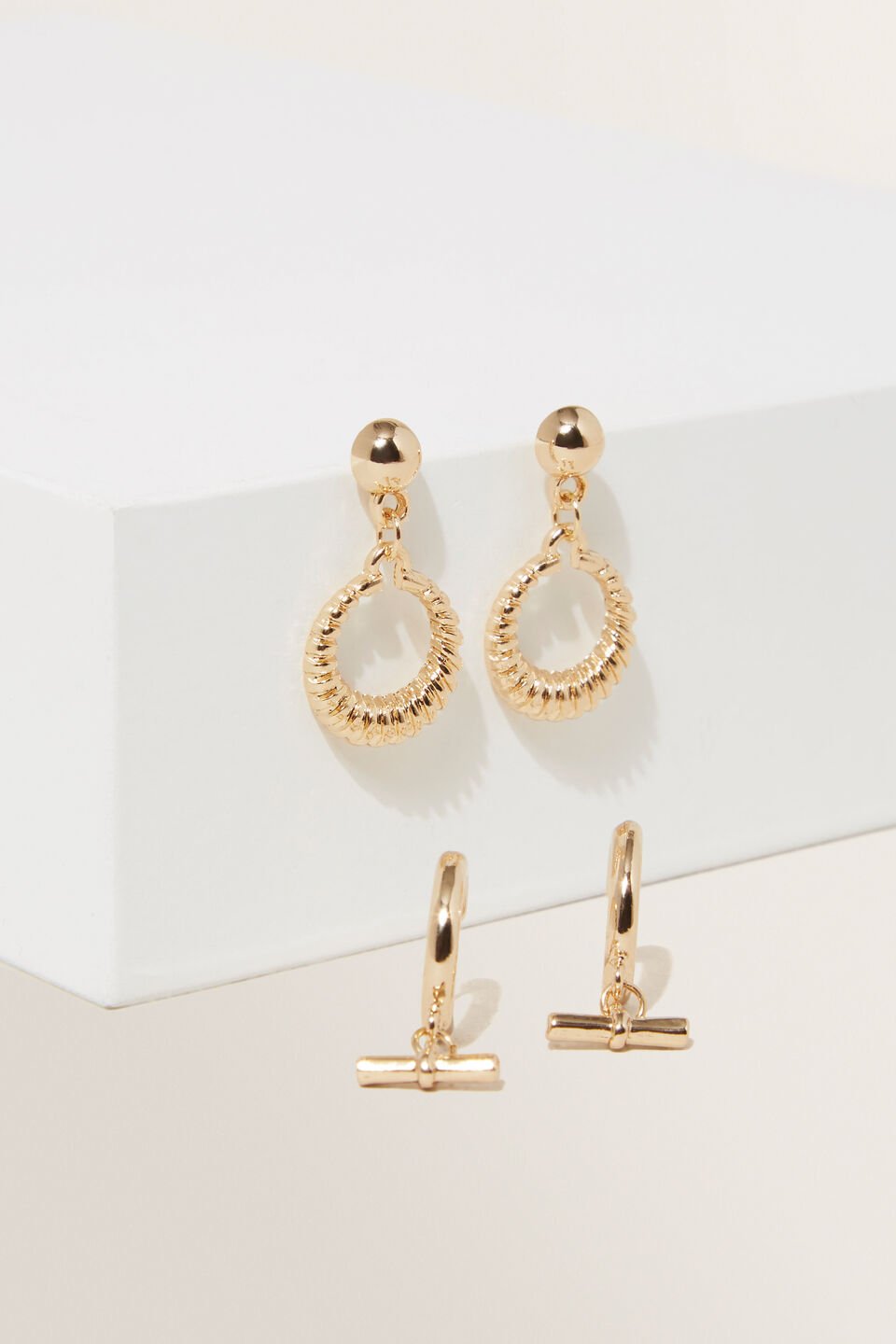 Metail Earring Pack  Gold