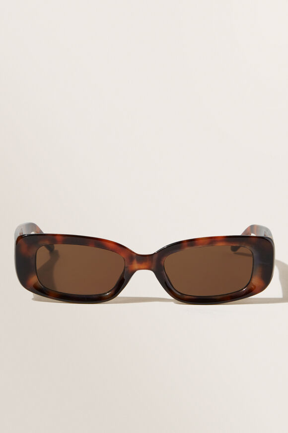 Rectangle Sunglasses  Tort  hi-res