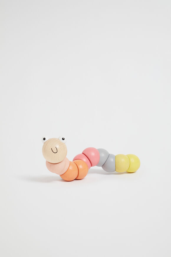 Pastel Multi Coloured Worm  Pastel  hi-res