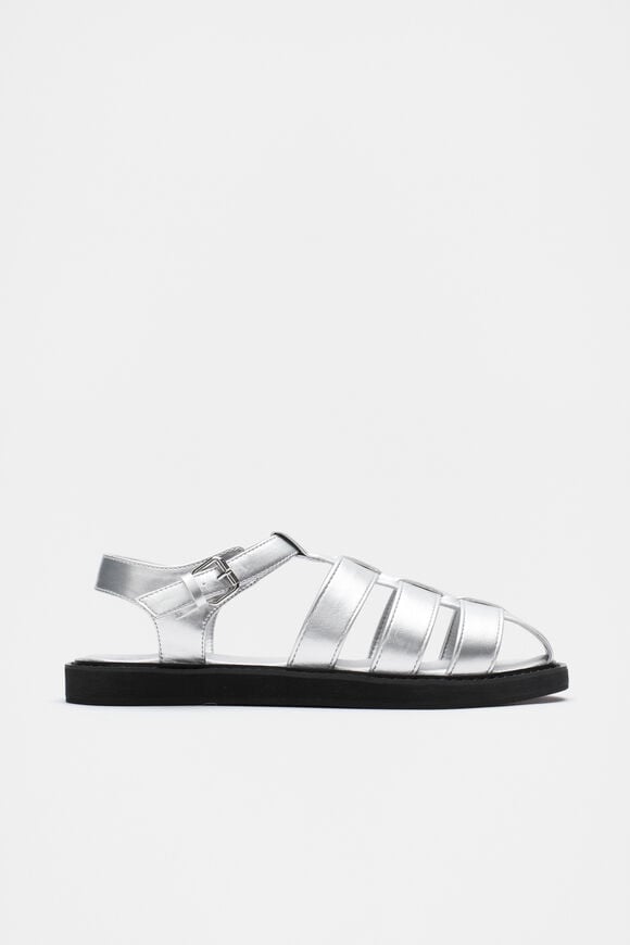 Flatform Fisherman Sandal  Silver  hi-res