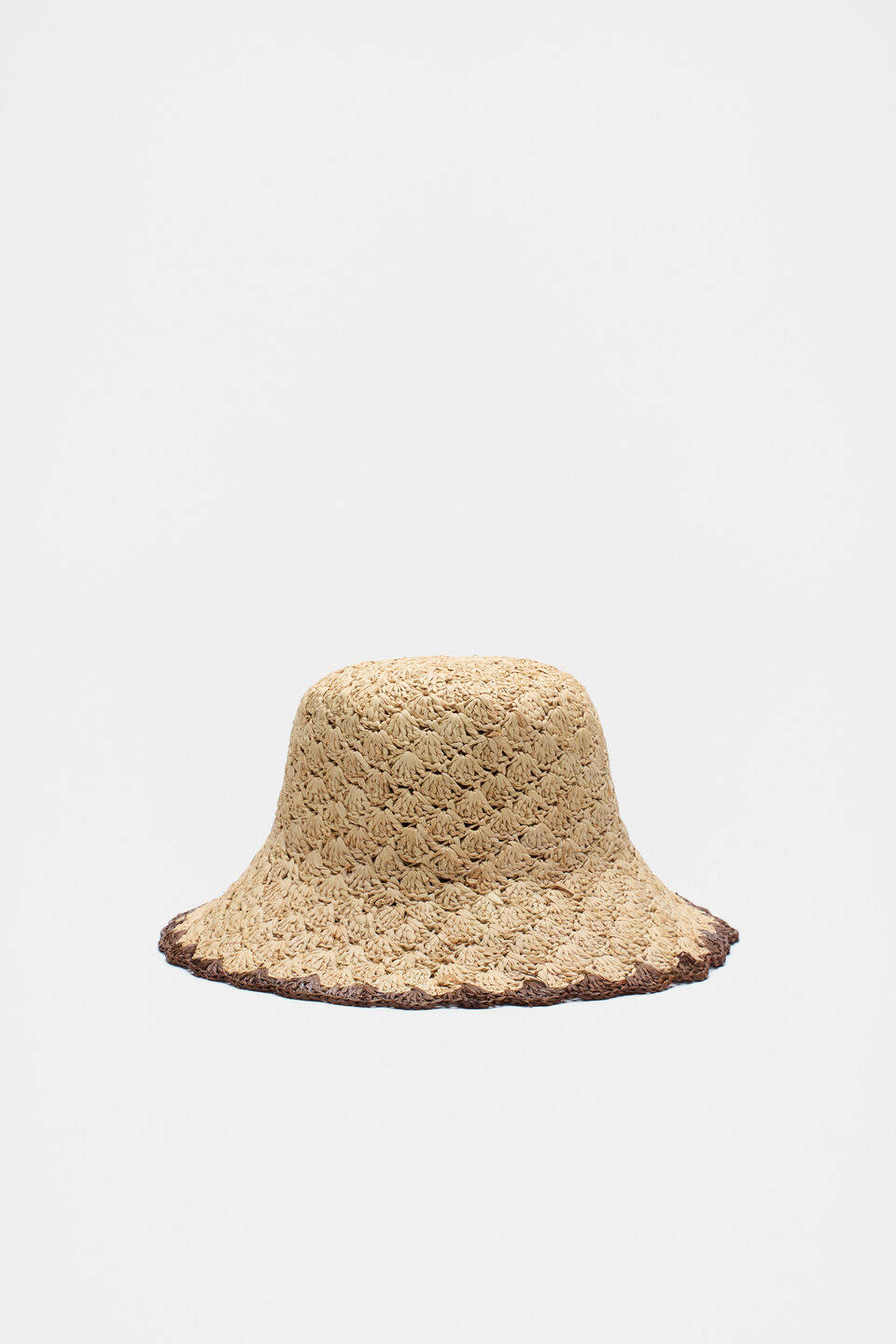 Scallop Trim Bucket Hat  Cinnamon Spice