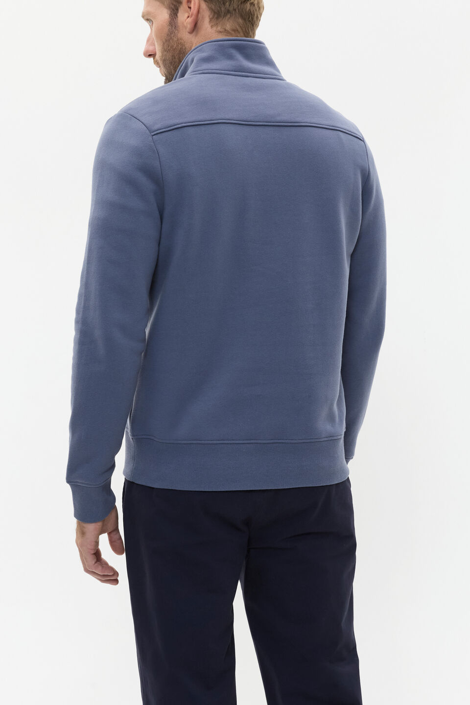 Logo Half Zip  Storm Blue