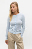 Australian Merino Cardigan  Ice Blue Marle  hi-res