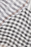Linen Check Scarf    hi-res