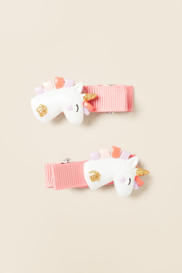 Unicorn Duck Clips  Multi  hi-res
