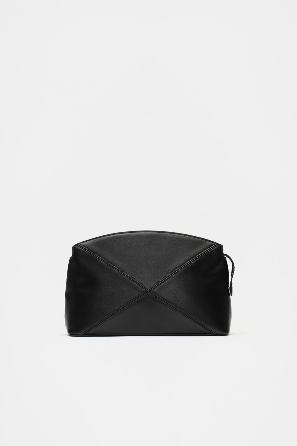 Paneled Clutch  Black
