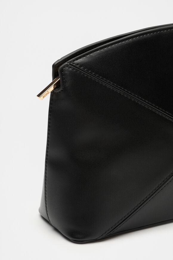 Paneled Clutch  Black  hi-res