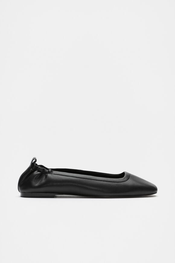 Addie Elasticated Ballet Flat  Black  hi-res