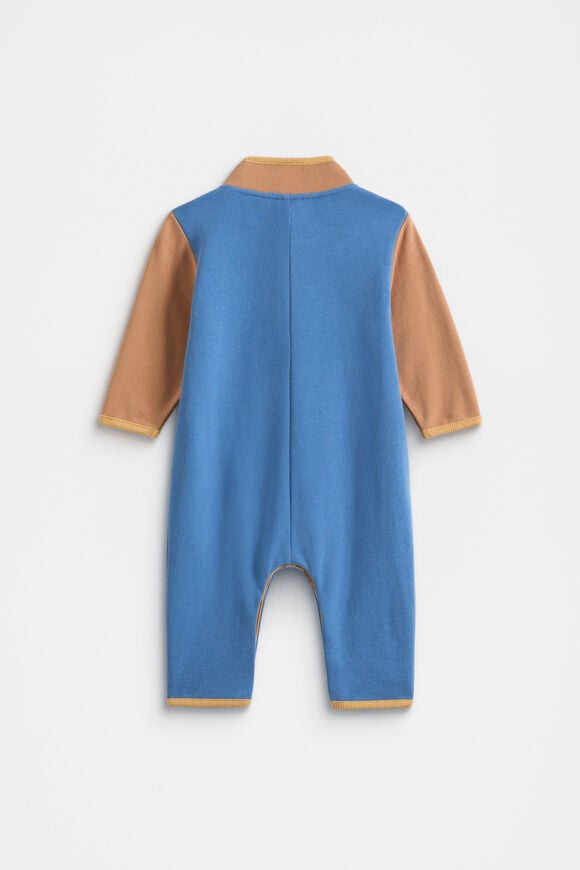 Colourblock Jumpsuit  Moody Blue  hi-res