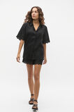 Scallop Broderie Shirt  Black  hi-res