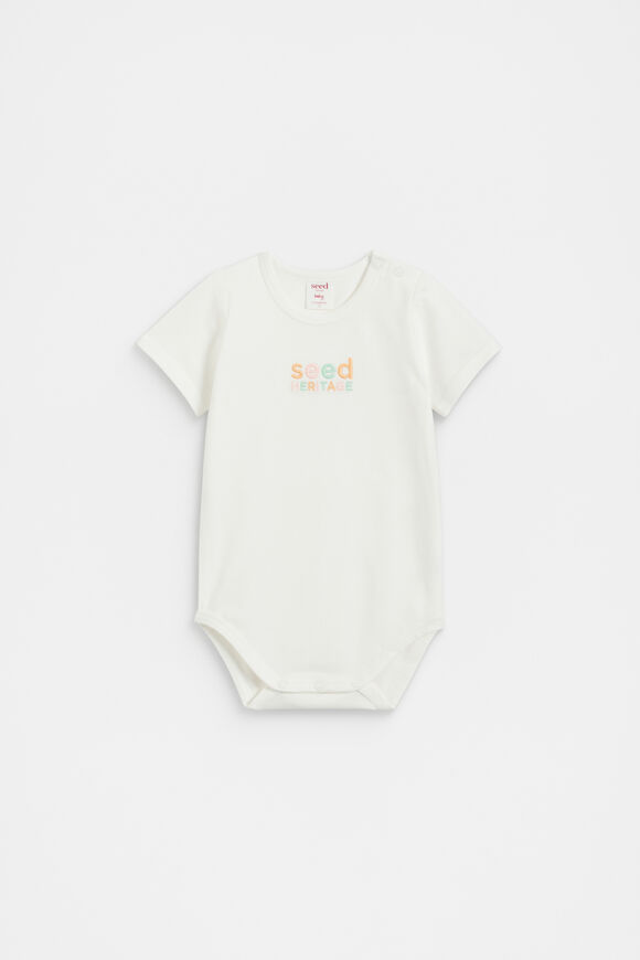 Multi Logo Bodysuit  Canvas  hi-res