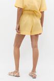 Core Linen Gathered Palazzo Short  Buttercup  hi-res
