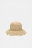 Raffia Rounded Bucket Hat  Natural  hi-res