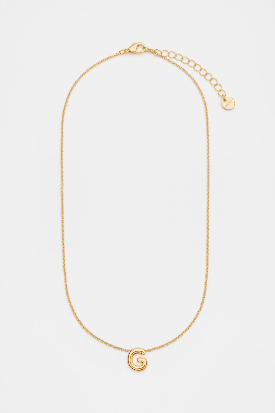 Bubble Letter Necklace  G