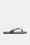 Kenna Leather Flip Flop  Chocolate  hi-res