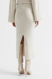 Structured Knit Skirt  Oat Marle  hi-res