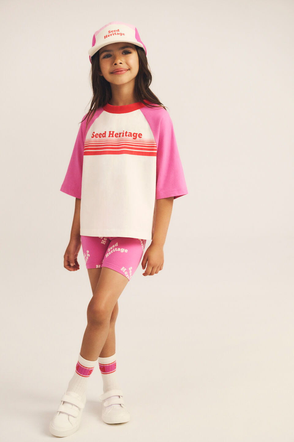 Retro Logo Bike Short  Wild Berry