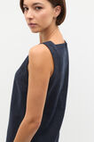 Linen Square Neck Mini Dress  Twilight Blue  hi-res