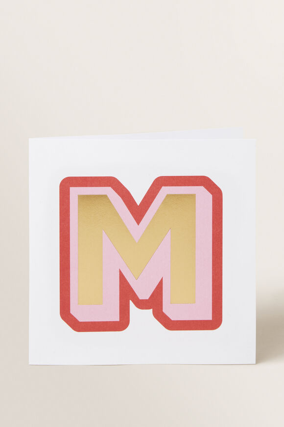 Large Red Letter Card  M  hi-res