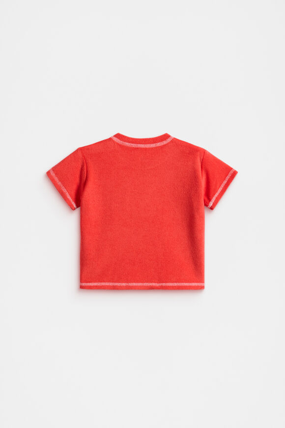 Towelling Tee  Strawberry Red  hi-res
