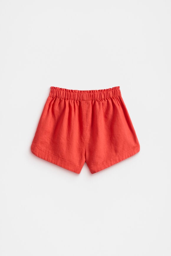 Pull On Button Short  Strawberry Red  hi-res