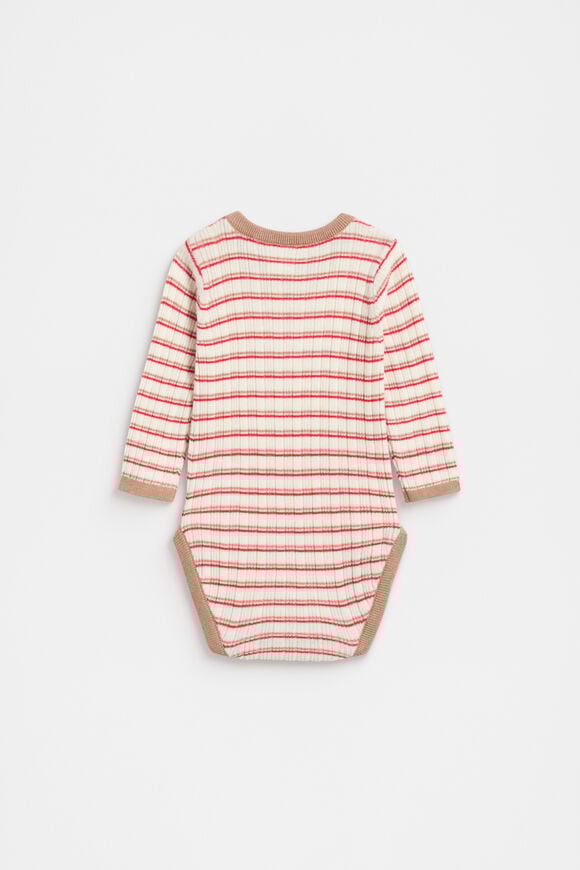 Stripe Knit Bodysuit  Multi  hi-res