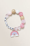 Rainbow Letter Charm Bracelet    hi-res